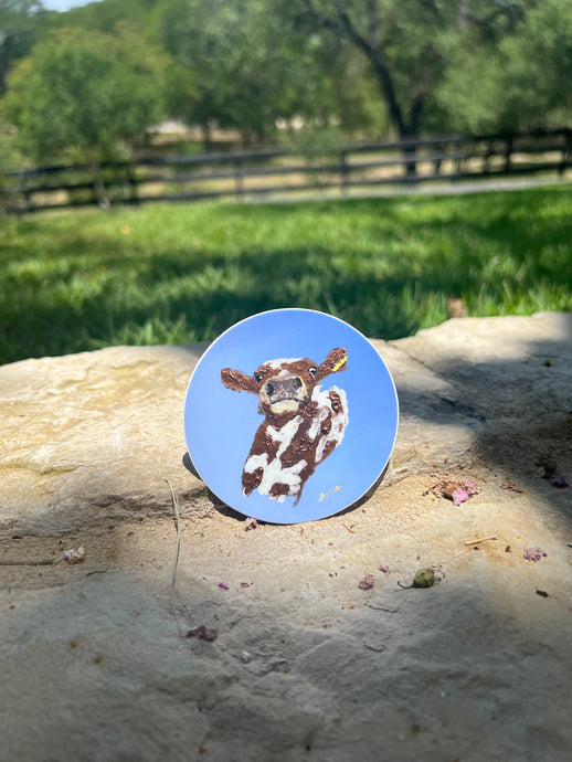 Mr. Cow Sticker